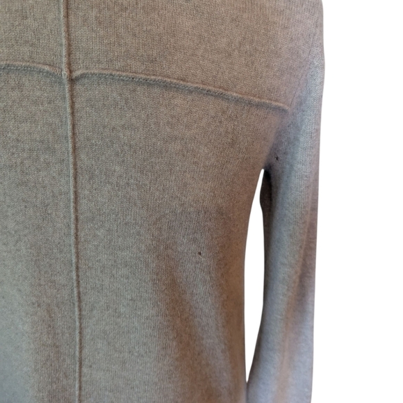 The Cashmere Project Neutral Oatmeal Soft Cashmere Sweater Duster Cardigan Sz XS - Picture 5 of 11